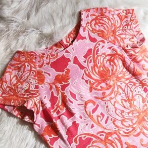 Taylor Midi Pink & Orange Dress